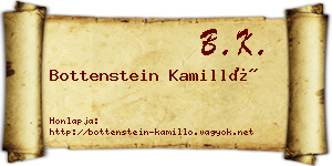 Bottenstein Kamilló névjegykártya
