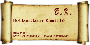 Bottenstein Kamilló névjegykártya